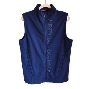 Under Armour Men's Storm Vest Small Blue Navy Loose Fit Golf NEW
